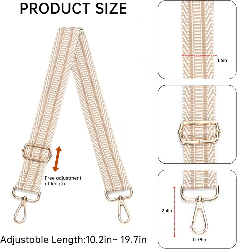 Dksongr Purse Straps Replacement Crossbody Wide Bag Strap for Purses Adjustable Shoulder Straps for Women Handbags - Image 2